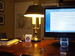 Click here to view photos of my writing space!
