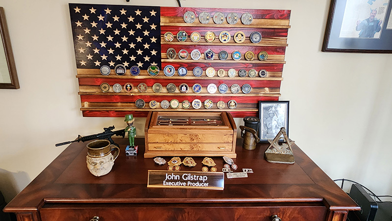 Challenge coin display board
