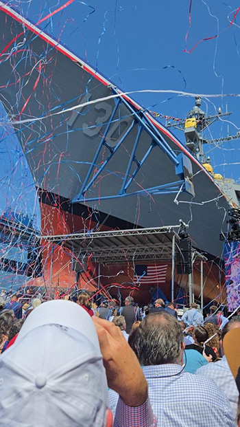 Dedication of a warship